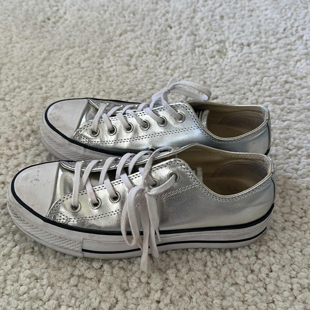 Metallic Platform Converse - Picture 7 of 8